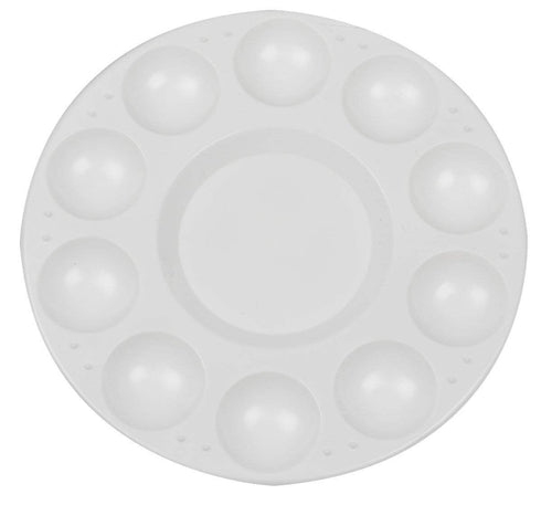 AussieSuperStore Art & Craft Essentials Round Plastic Palette Round Plastic Palette | Artist Palette 9311960288034 0288030